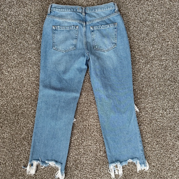We The Free FREE PEOPLE Wide Leg Frayed Maggie Jeans - Picture 5 of 5